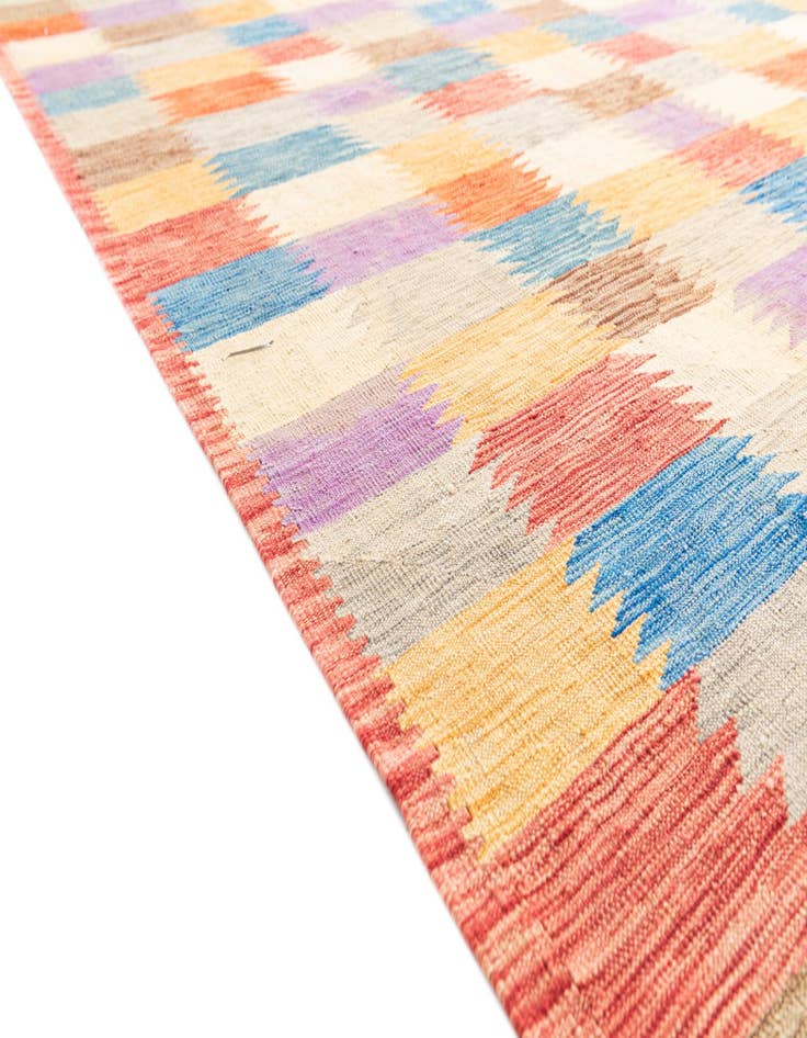 Detail image of 6' 7 x 9' 8  Hand Woven Kilim Modern Wool Rug