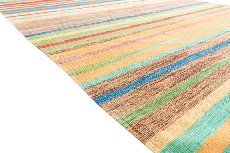 Detail image of 6' 9 x 10' Hand Woven Kilim Modern Wool Rug
