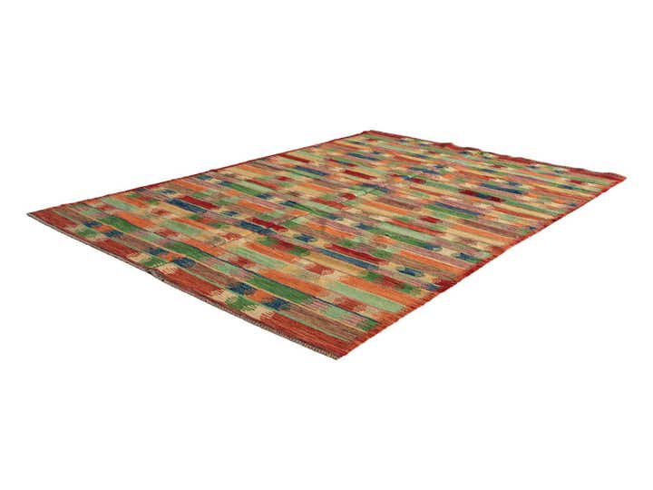 195cm x 290cm Handgewebt Kilim Modern Wolle Teppich