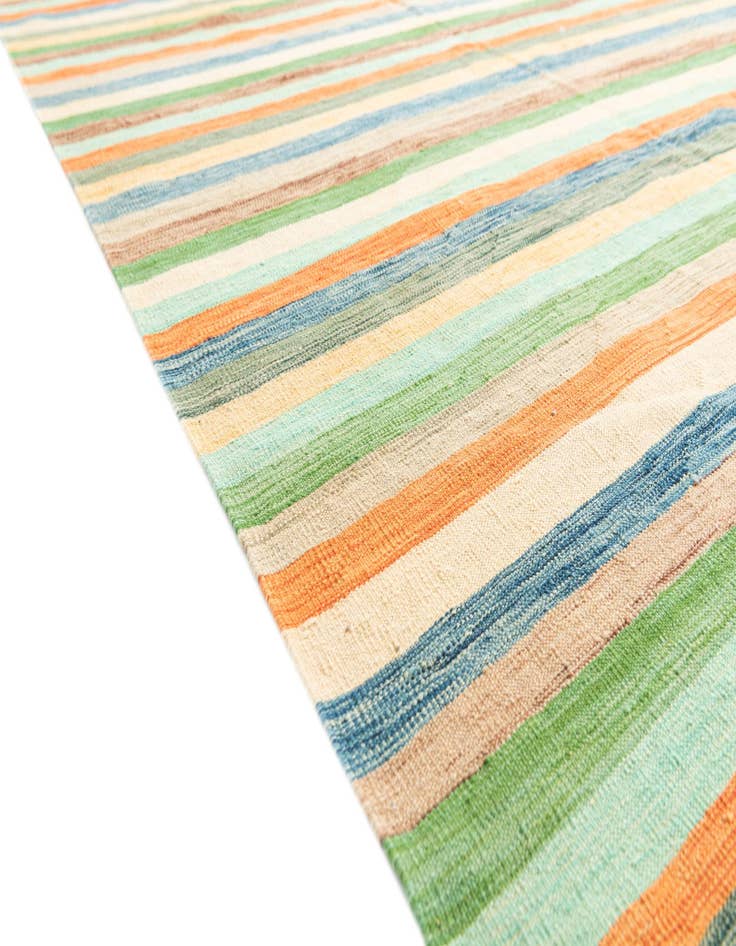 Detail image of 6' 7 x 9' 9  Hand Woven Kilim Modern Wool Rug