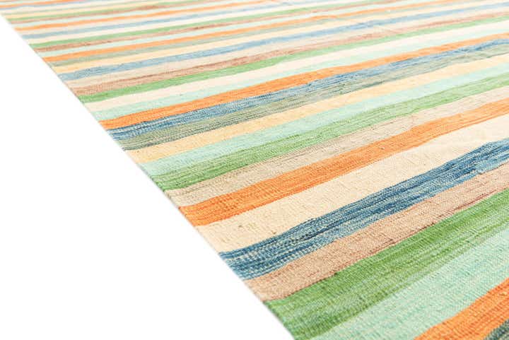 6' 7 x 9' 9 Hand Woven Kilim Modern Wool Rug
