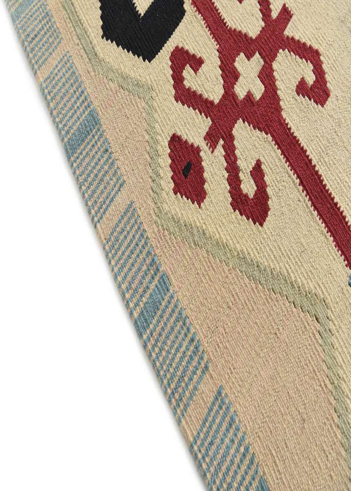 7' 2 x 9' 6 Hand Woven Kilim Modern Wool Rug