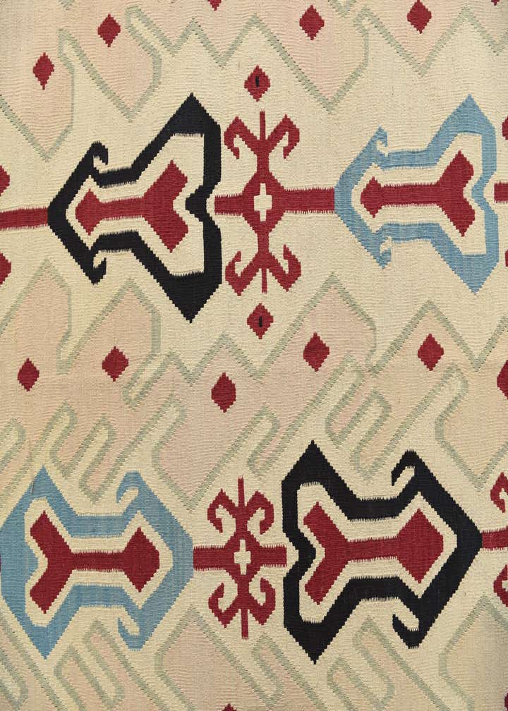 7' 2 x 9' 6 Hand Woven Kilim Modern Wool Rug