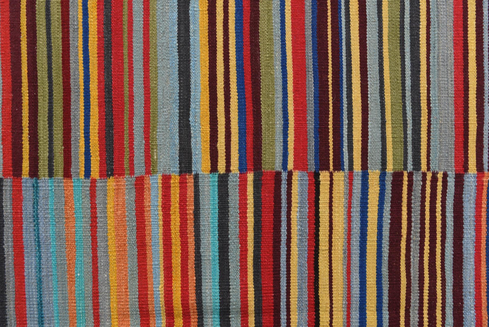 5' 8 x 7' 8 Hand Woven Kilim Modern Wool Rug