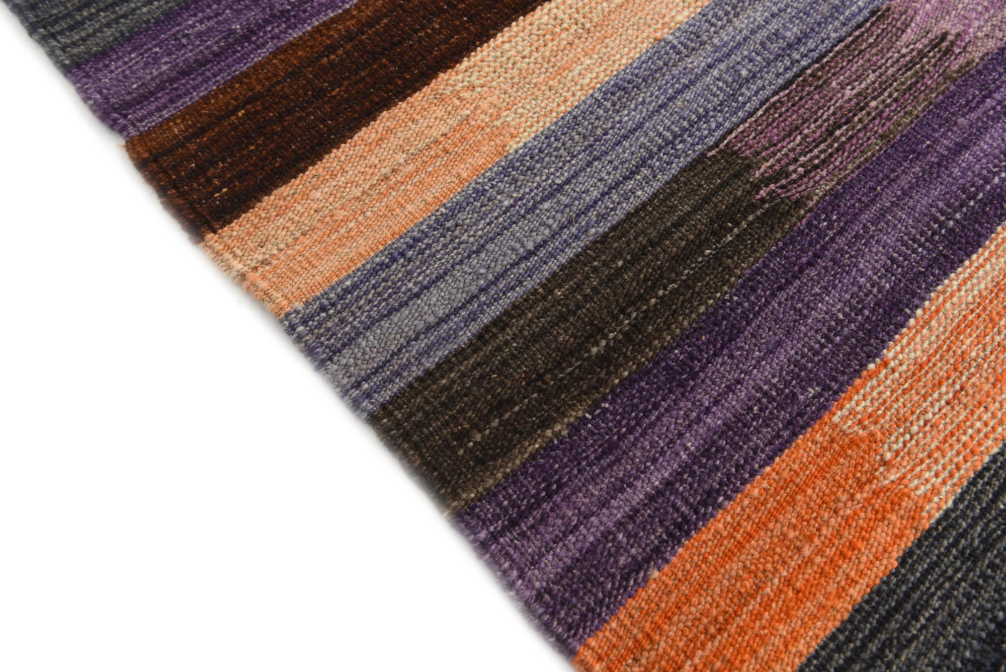 6' 10 x 9' 4 Hand Woven Kilim Modern Wool Rug