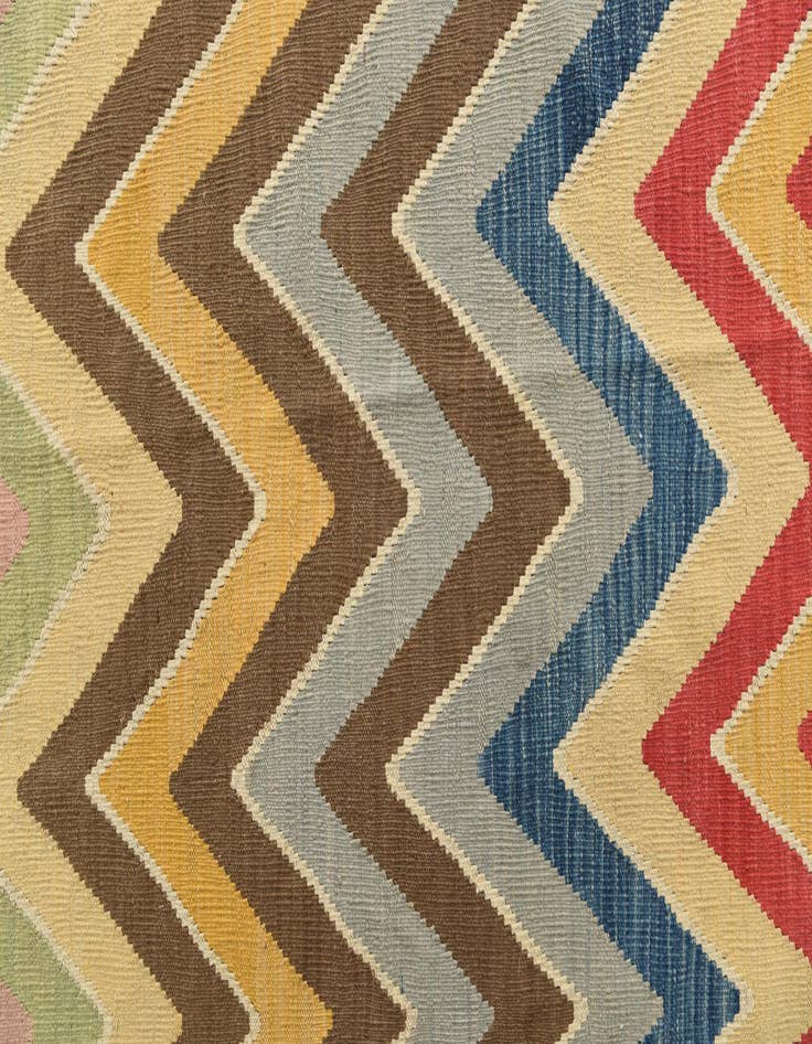 Detail image of 8' 5 x 9' 10  Hand Woven Kilim Modern Wool Rug