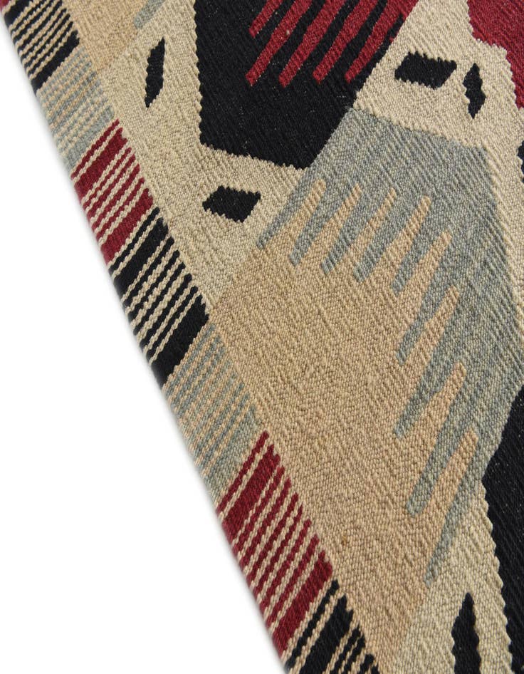 Detail image of 8' 9 x 11' 6  Hand Woven Kilim Modern Wool Rug