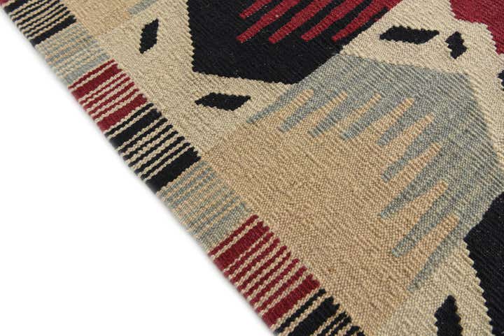 8' 9 x 11' 6 Hand Woven Kilim Modern Wool Rug