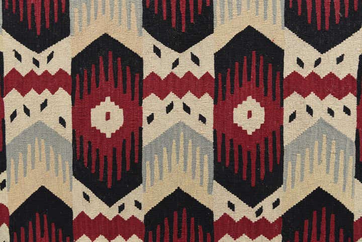 8' 9 x 11' 6 Hand Woven Kilim Modern Wool Rug