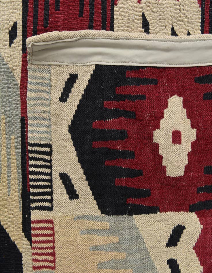 Detail image of 8' 9 x 11' 6  Hand Woven Kilim Modern Wool Rug