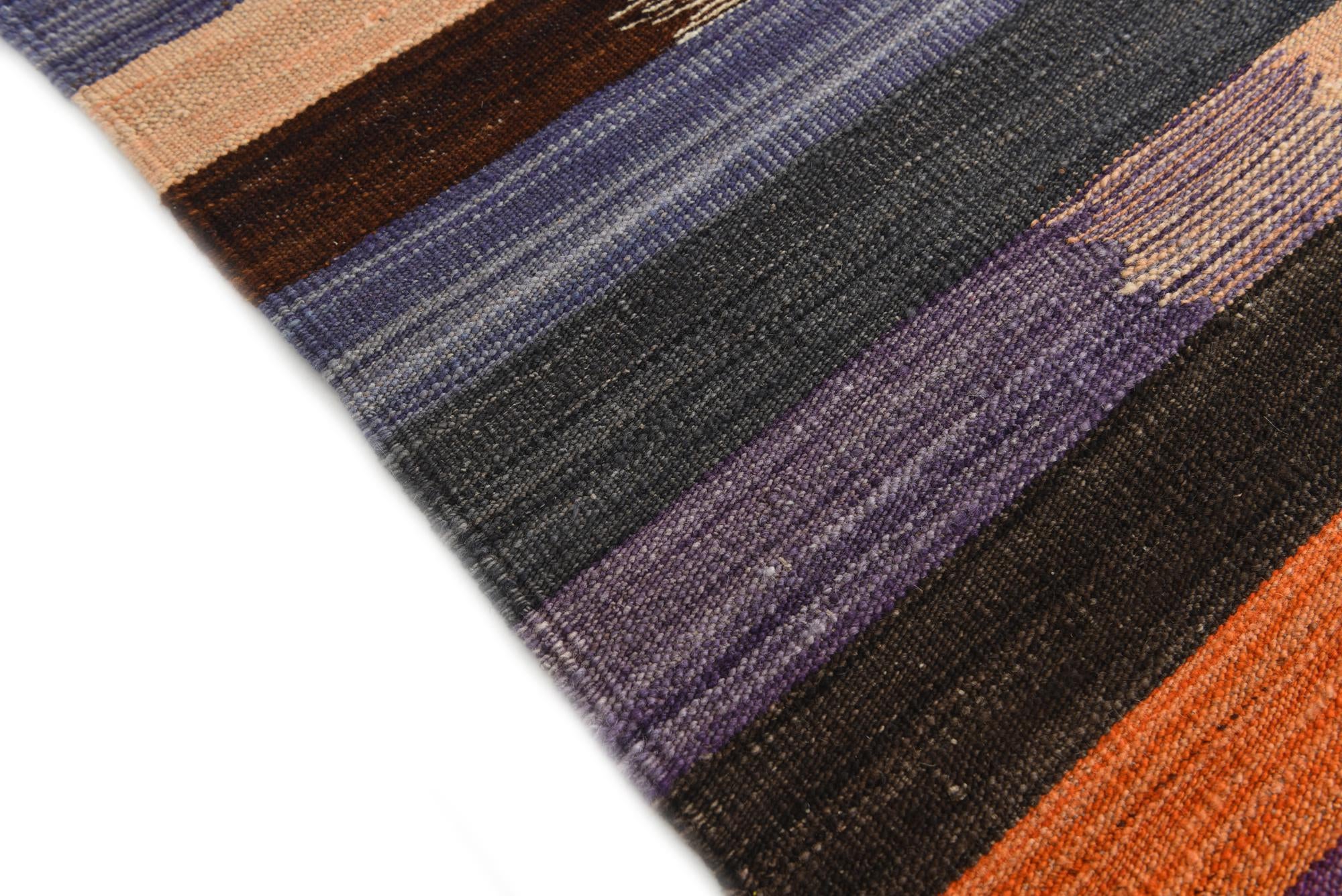 7' x 9' 5 Hand Woven Kilim Modern Wool Rug