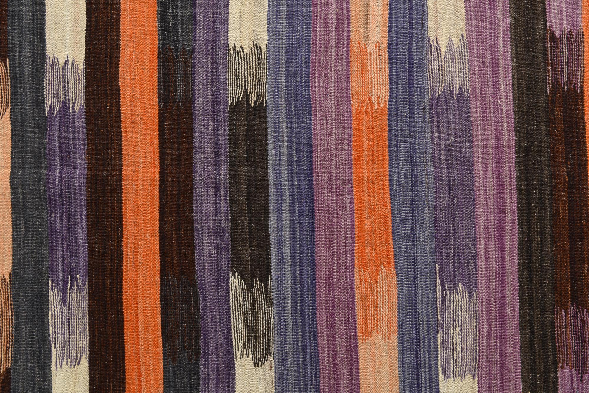 7' x 9' 5 Hand Woven Kilim Modern Wool Rug