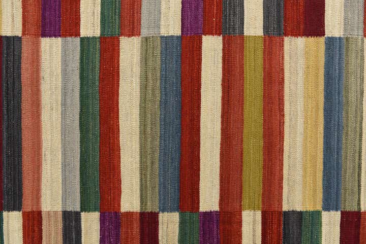 7' 3 x 9' 6 Hand Woven Kilim Modern Wool Rug