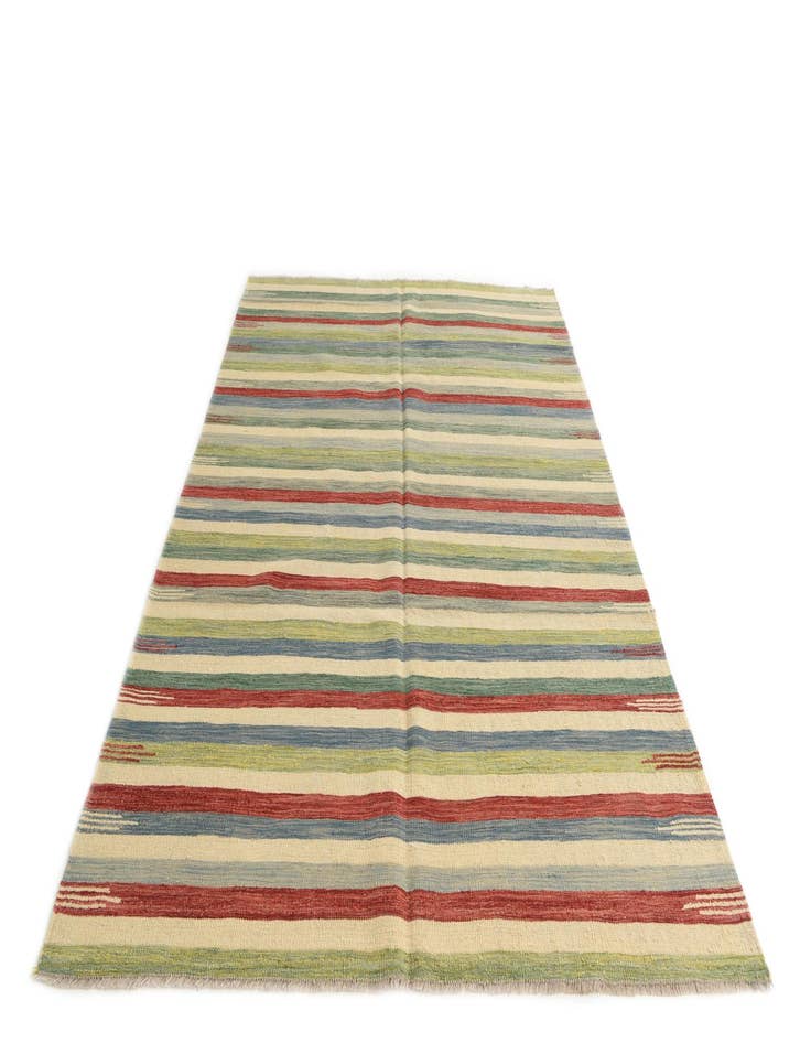 Detail image of 5' 9 x 8' 1  Hand Woven Kilim Modern Wool Rug