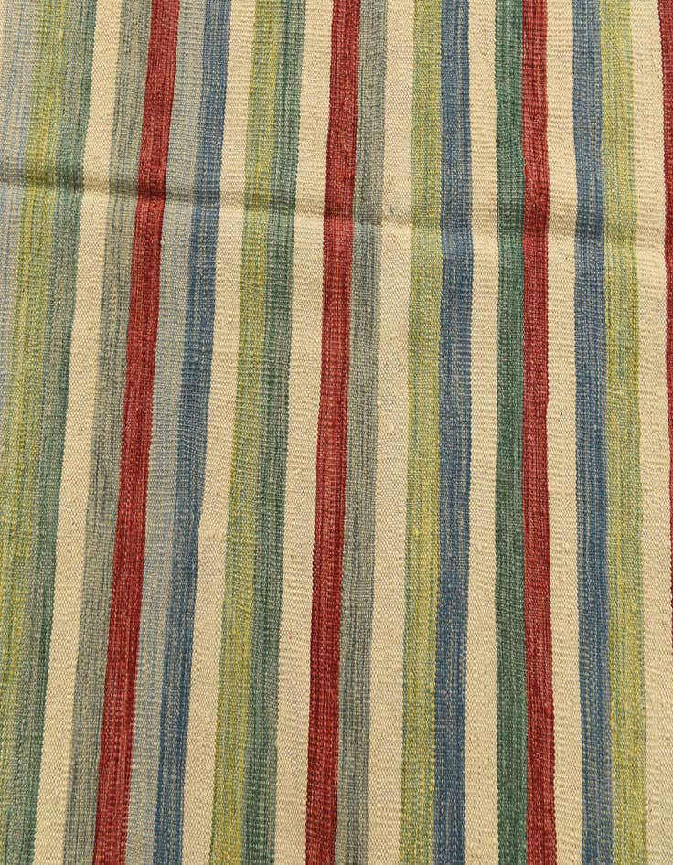 Detail image of 5' 9 x 8' 1  Hand Woven Kilim Modern Wool Rug