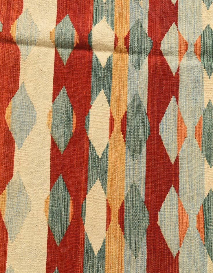 Detail image of 6' 4 x 10'  Hand Woven Kilim Modern Wool Rug