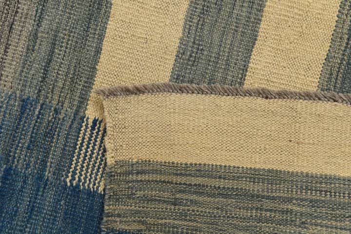 4' 9 x 8' Hand Woven Kilim Modern Wool Rug