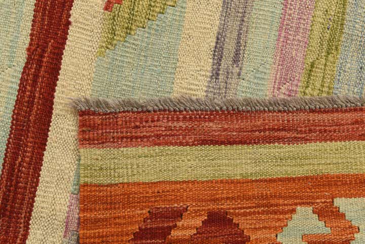 5' 10 x 8' Hand Woven Kilim Modern Wool Rug