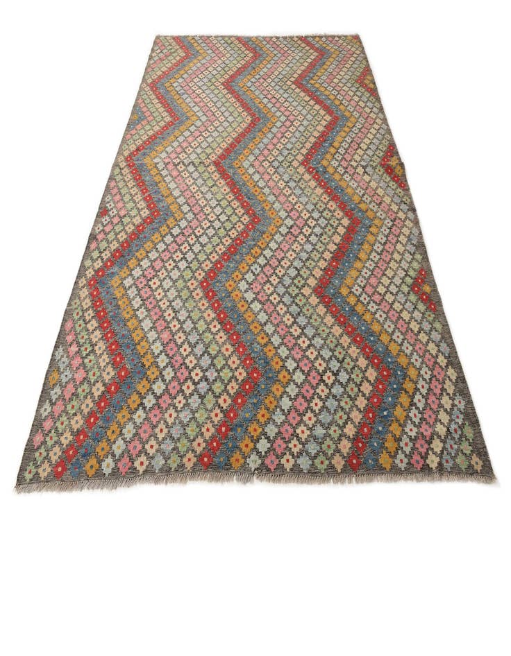 Detail image of 7' 2 x 9' 3  Hand Woven Kilim Modern Wool Rug