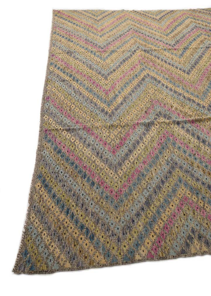 10' 8 x 13' 1 Hand Woven Kilim Modern Wool Rug