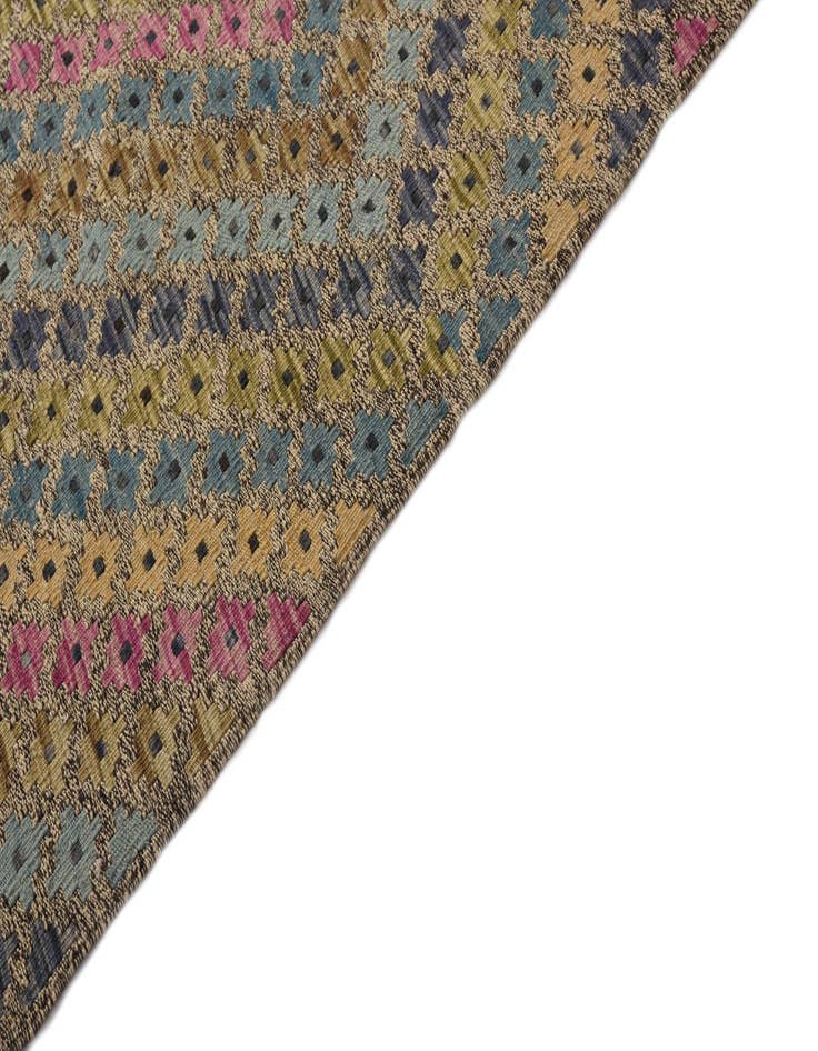 Detail image of 10' 8 x 13' 1 Hand Woven Kilim Modern Wool Rug