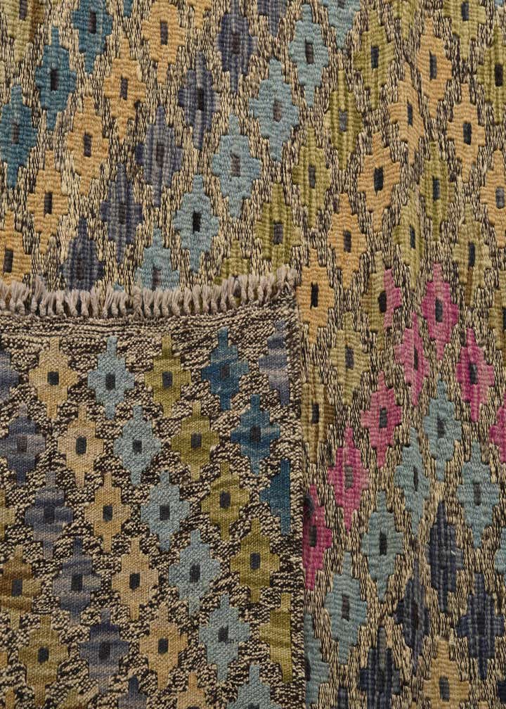10' 8 x 13' 1 Hand Woven Kilim Modern Wool Rug