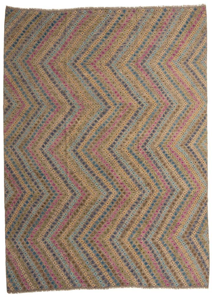 10' 8 x 13' 1 Hand Woven Kilim Modern Wool Rug