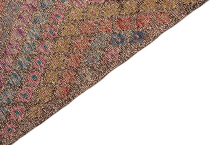 Detail image of 7' 2 x 9' Hand Woven Kilim Modern Wool Rug