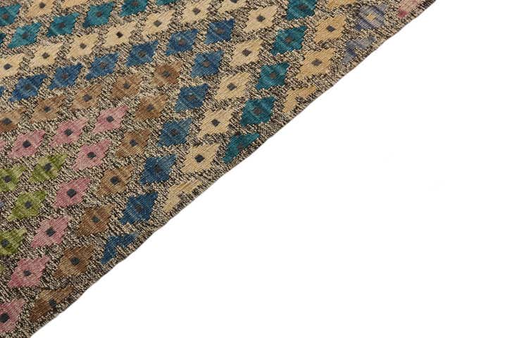 9' x 11' 3 Hand Woven Kilim Modern Wool Rug