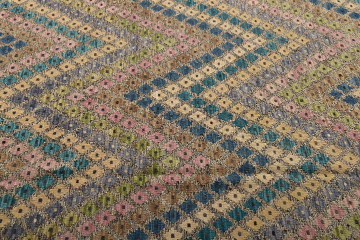 9' x 11' 3 Hand Woven Kilim Modern Wool Rug