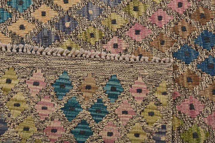 9' x 11' 3 Hand Woven Kilim Modern Wool Rug