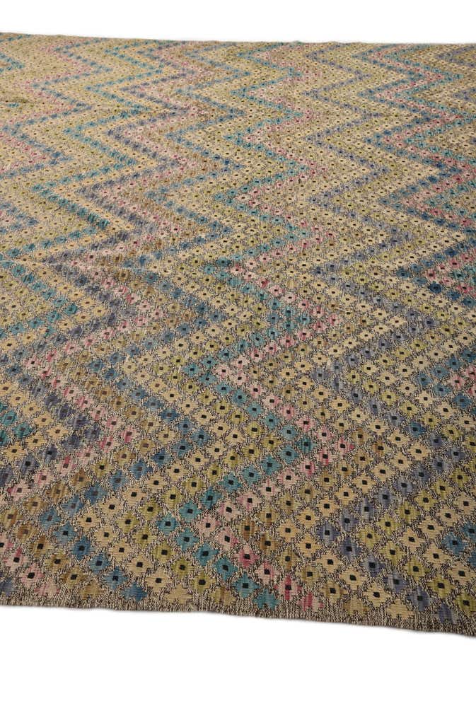 10' 8 x 12' 10 Hand Woven Kilim Modern Wool Rug
