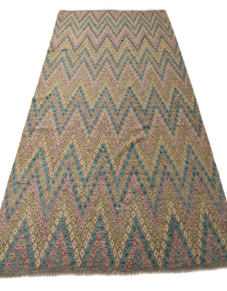 Detail image of 10' 4 x 13'  Hand Woven Kilim Modern Wool Rug