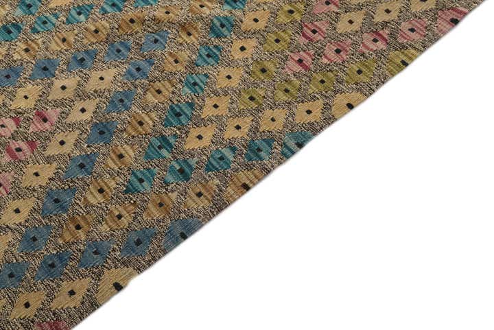 10' 4 x 13' Hand Woven Kilim Modern Wool Rug