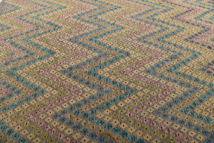 10' 4 x 13' Hand Woven Kilim Modern Wool Rug