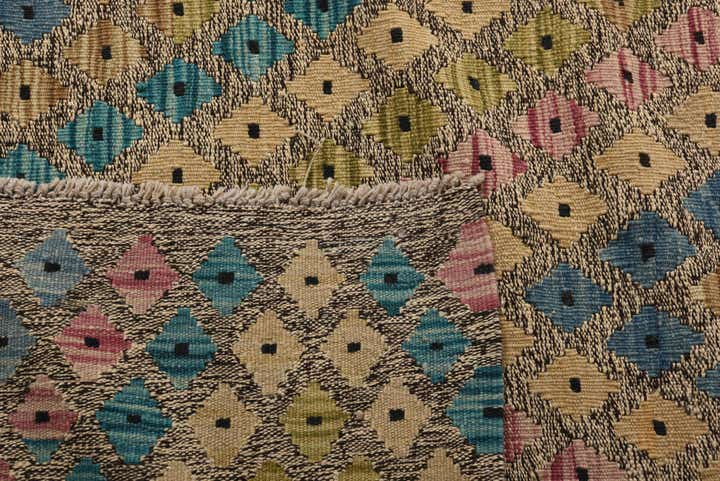 10' 4 x 13' Hand Woven Kilim Modern Wool Rug