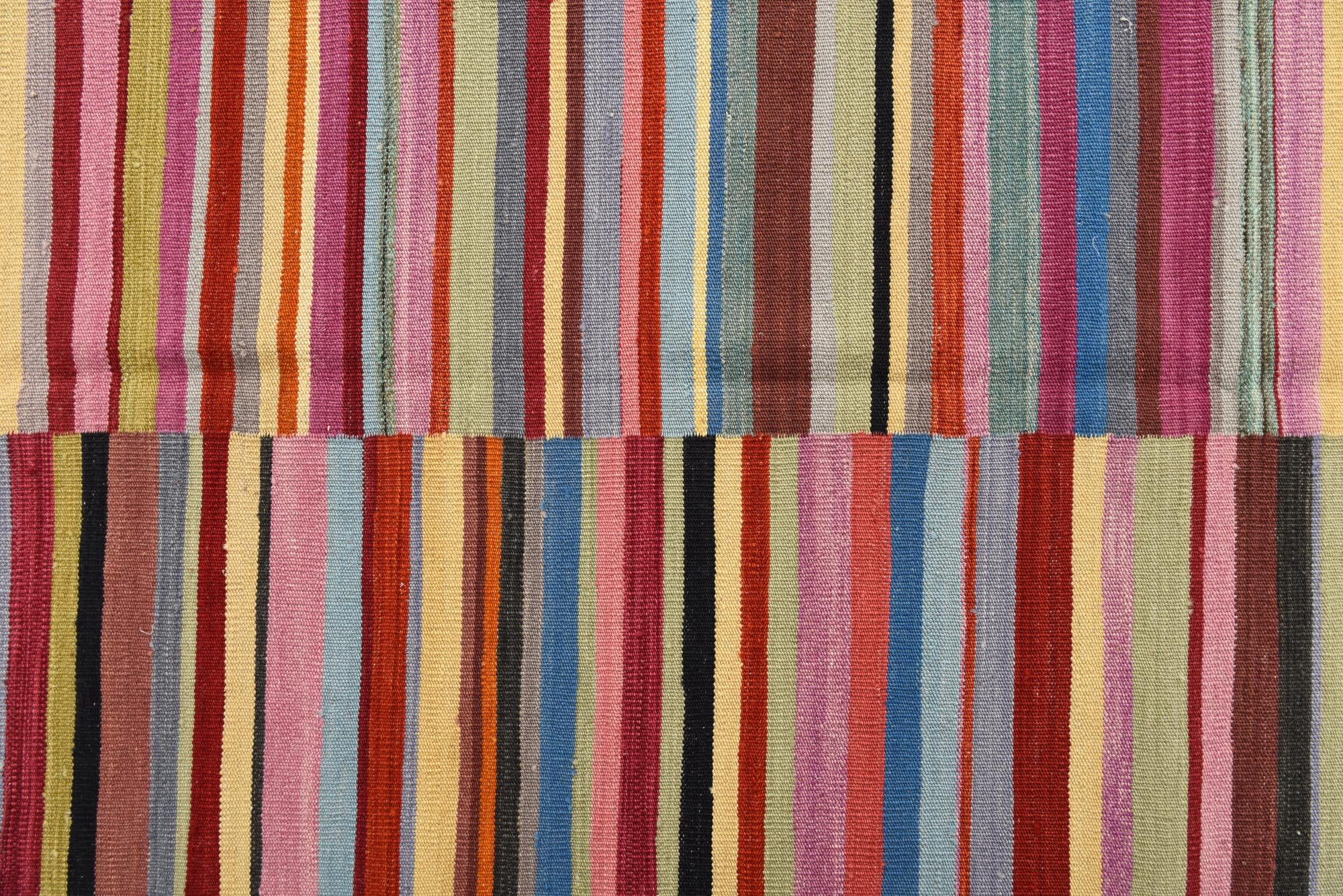 8' 8 x 9' 7 Hand Woven Kilim Modern Wool Rug