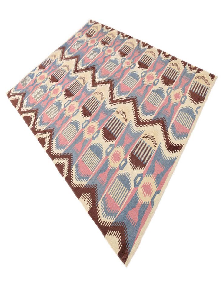 Detail image of 6' x 8' 2  Hand Woven Kilim Modern Wool Rug