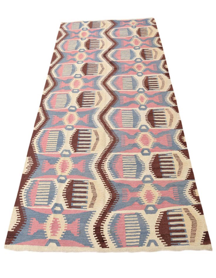 Detail image of 6' x 8' 2  Hand Woven Kilim Modern Wool Rug