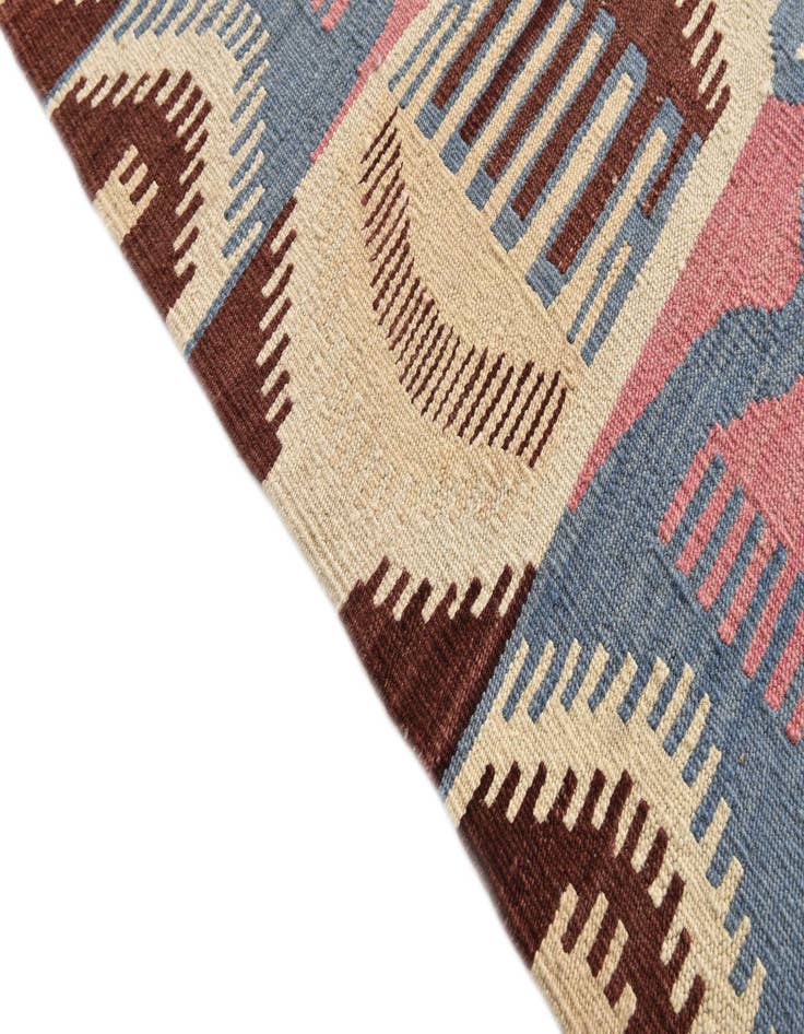 Detail image of 6' x 8' 2  Hand Woven Kilim Modern Wool Rug