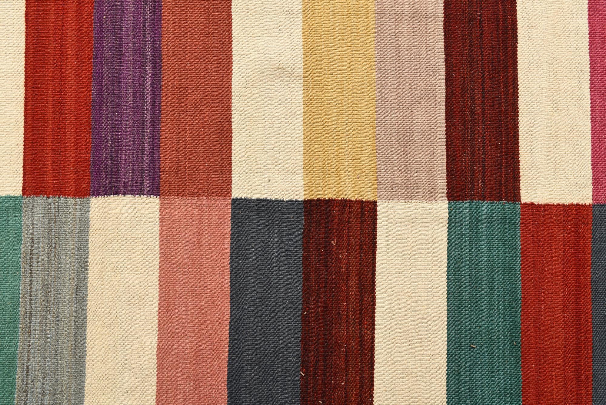 8' 2 x 11' 5 Hand Woven Kilim Modern Wool Rug