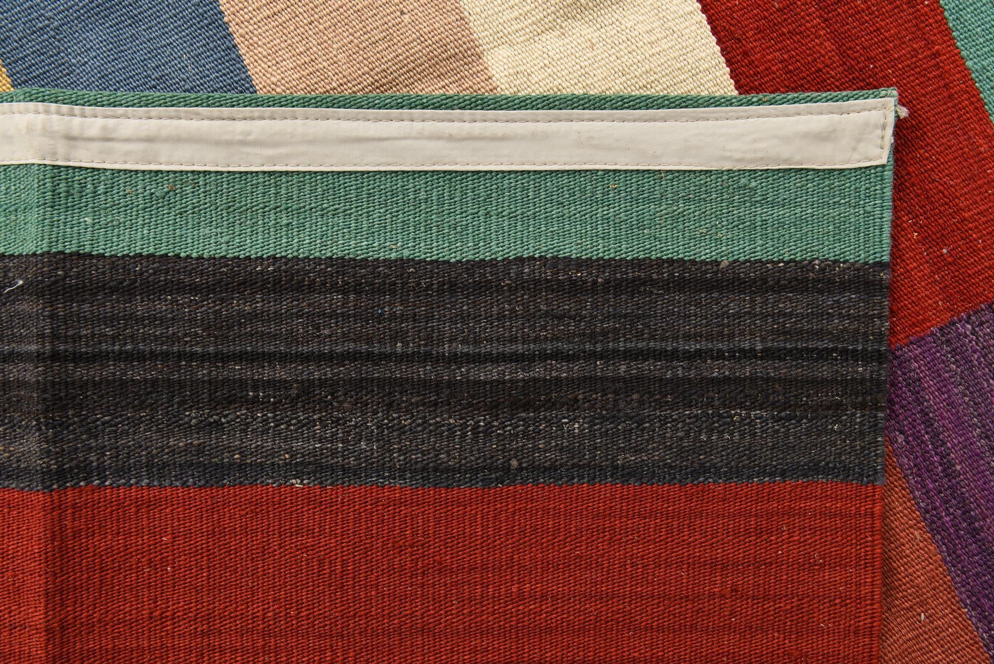 8' 2 x 11' 5 Hand Woven Kilim Modern Wool Rug