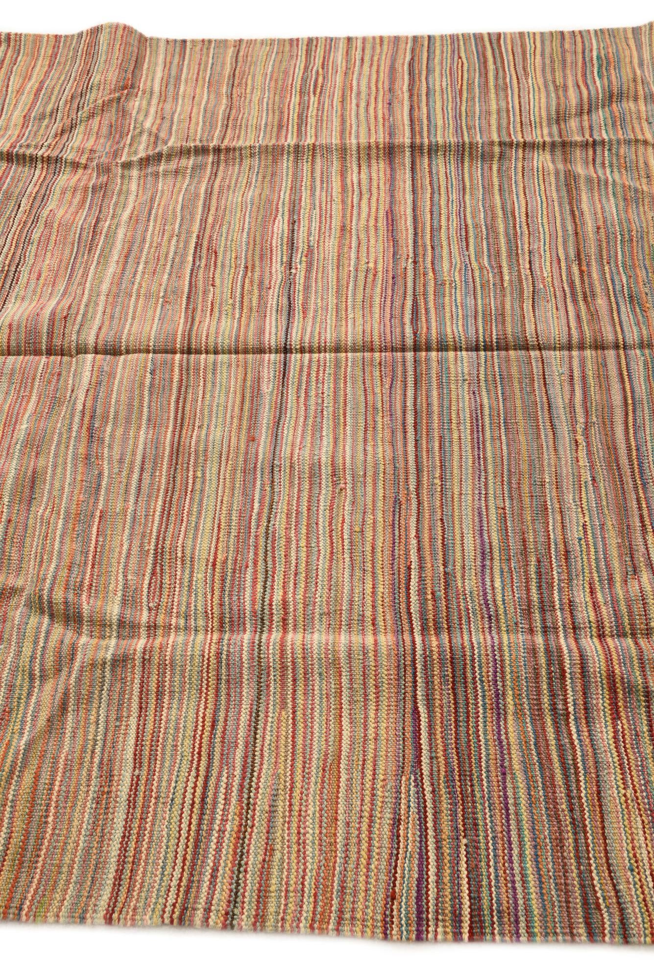 5' x 6' 7 Hand Woven Kilim Modern Wool Rug