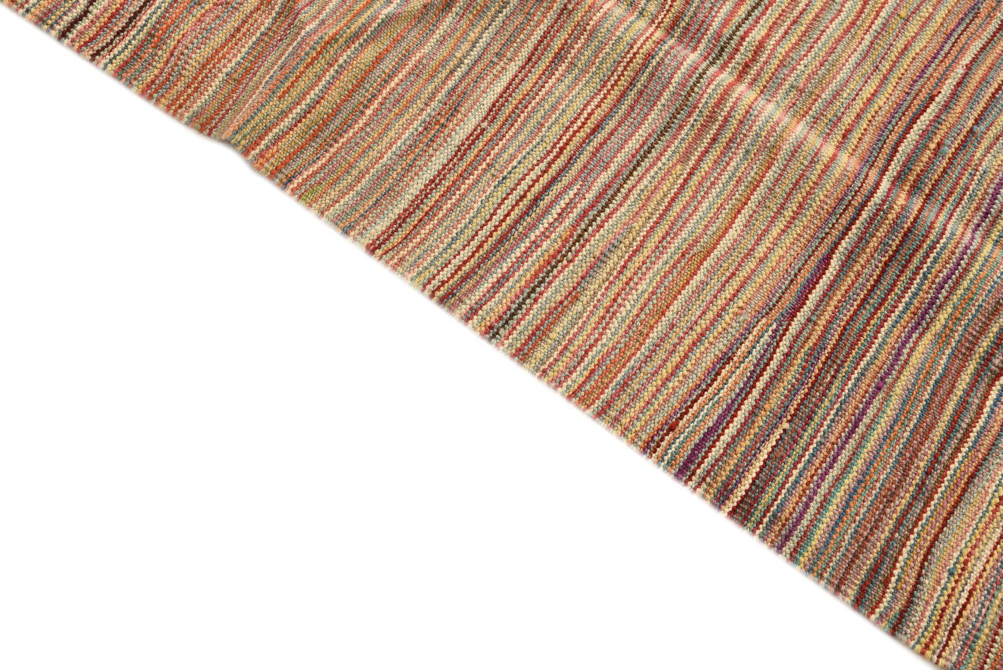 5' x 6' 7 Hand Woven Kilim Modern Wool Rug