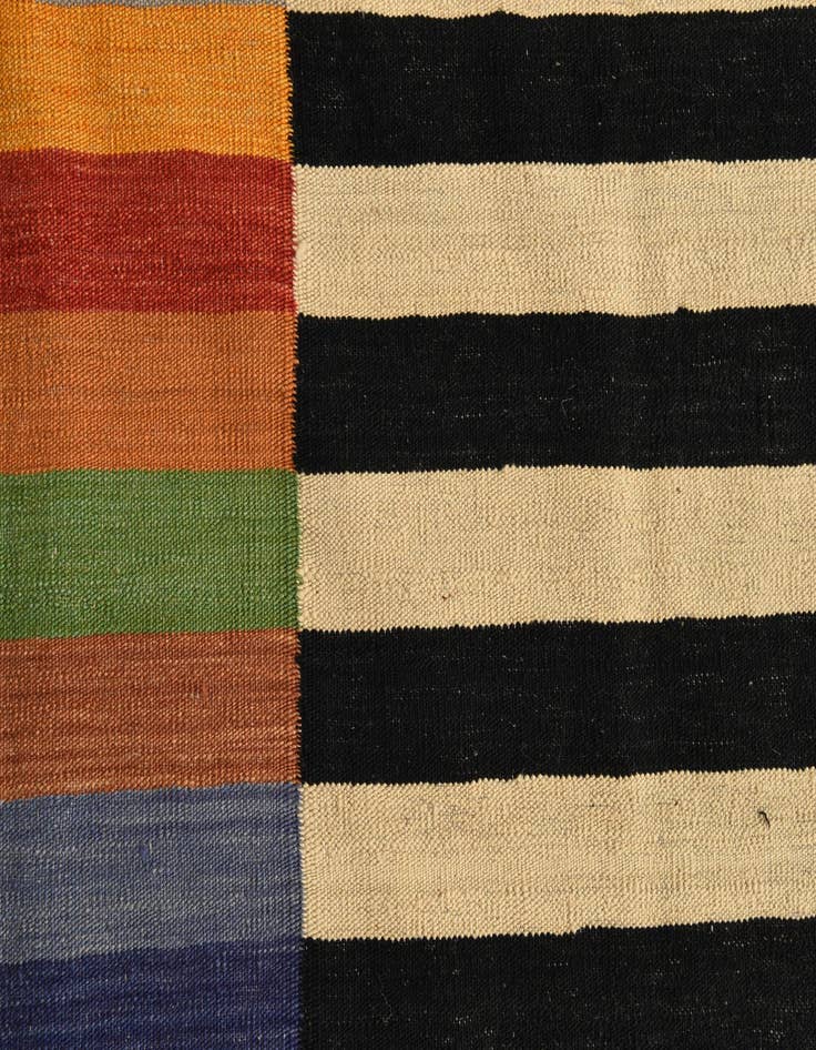 Detail image of 9' 9 x 12' 11  Hand Woven Kilim Modern Wool Rug