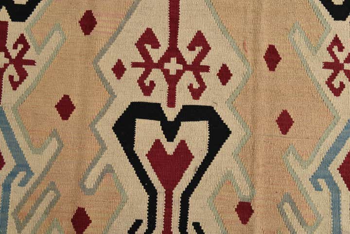 7' x 9' 5 Hand Woven Kilim Modern Wool Rug