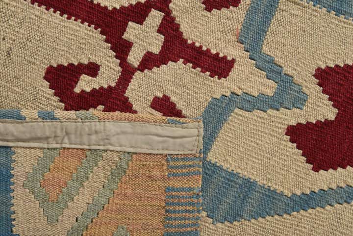 7' x 9' 5 Hand Woven Kilim Modern Wool Rug