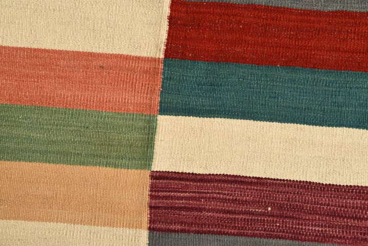 8' 2 x 11' 5 Hand Woven Kilim Modern Wool Rug