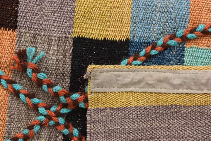 4' 2 x 6' Hand Woven Kilim Modern Wool Rug