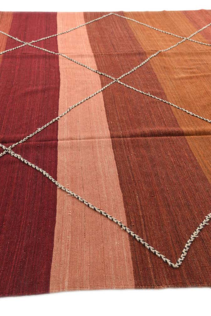 10' 1 x 12' 9 Hand Woven Kilim Modern Wool Rug